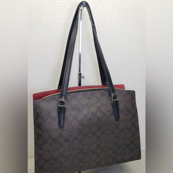 Original Coach Tatum Carryall In Signature Canvas Women's Bag - Picture 1 of 12